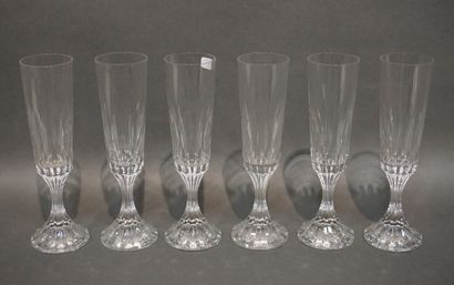 BACCARAT
Six flûtes en cristal de Baccarat....
