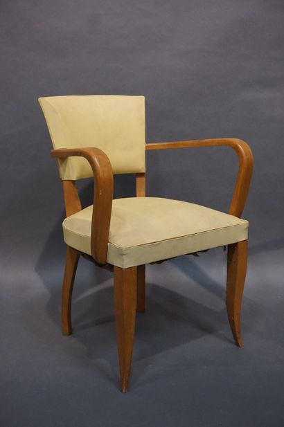 FAUTEUILS
Paire de fauteuils bridges garnis...