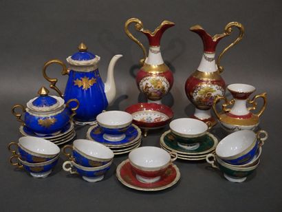 Manette de porcelaines, service à thé japonais,...