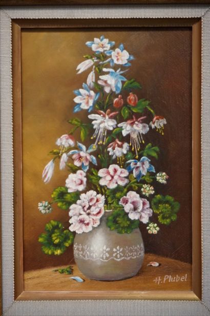 H. PLUBEL
Deux huiles sur toile: 