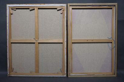 Deux huiles sur toile: 