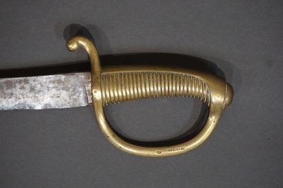 Sabre et son fourreau. Gravé 1814 sur la...