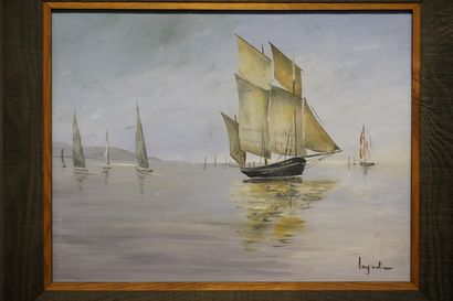 D. LAGADIC
Deux huiles sur toile: 