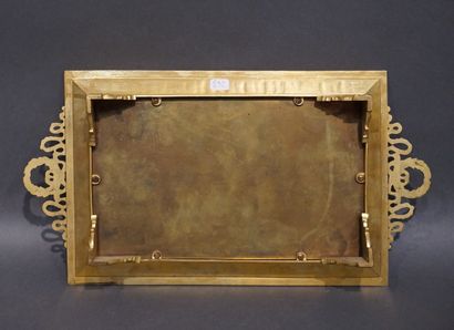 Gotti
Plateau en bronze et plaque en porcelaine...