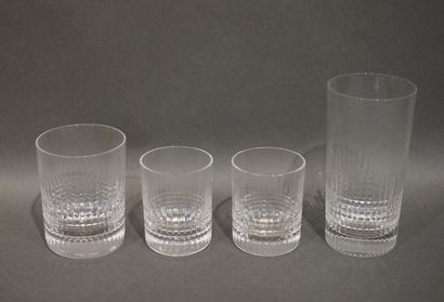 BACCARAT
Service de verres en cristal de...