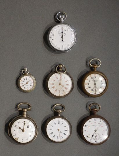 MONTRES DE GOUSSET
Six montres de gousset...