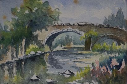 F. O'REILLY
Deux aquarelles: 