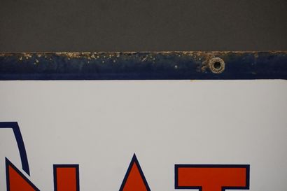 Double-sided enameled plate 