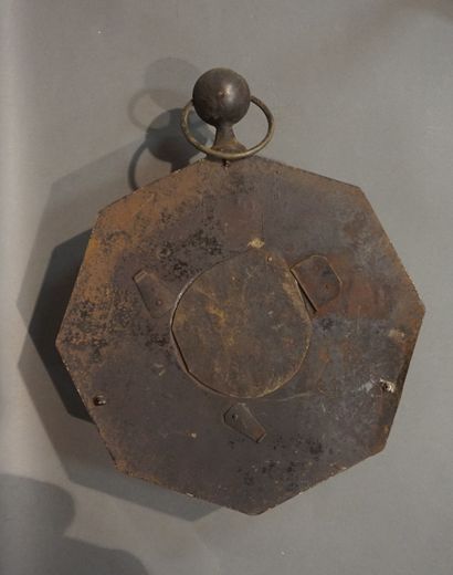 Cloisonné metal plate decorated with bird,...