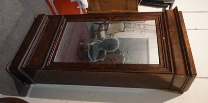 19th-century mahogany veneered mirror cabinet...