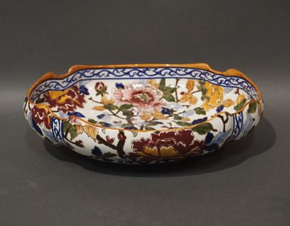 Gien earthenware dish (chips). 8x31x25 c...