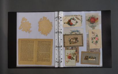 Binder of pious pictures and chromos.