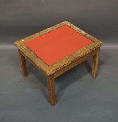 Rectangular coffee table in natural wood....