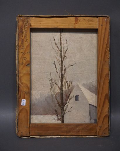 20th century school: double-sided oil on...