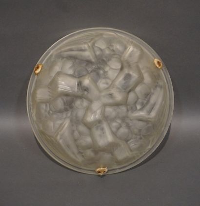 Moulded glass basin. 11x35 cm