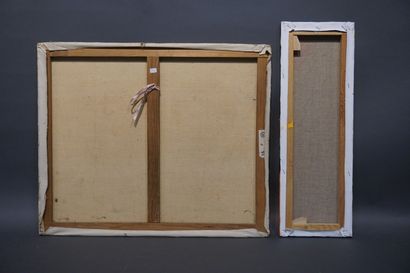 Deux huiles sur toile: 