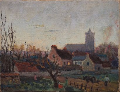 20th century school: double-sided oil on...