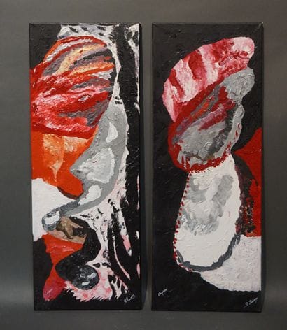 P. ROUVROY
Deux huiles sur toile: 