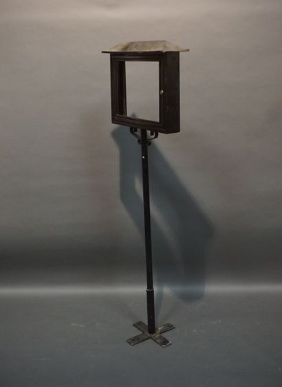 Black lacquered metal menu holder (wear)....