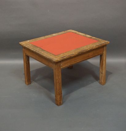 Rectangular coffee table in natural wood....