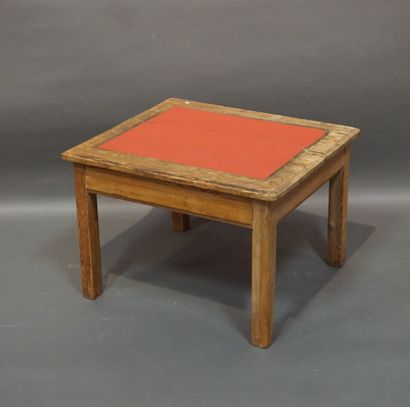 Rectangular coffee table in natural wood....