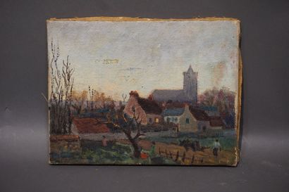 20th century school: double-sided oil on...