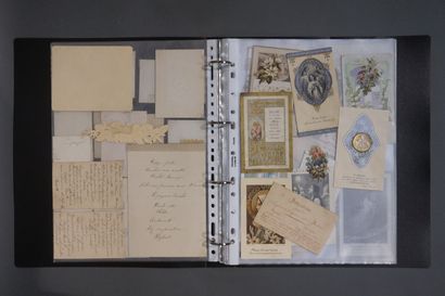 Binder of pious pictures and chromos.