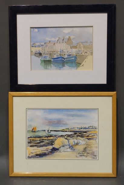 Deux aquarelles, 