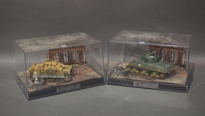 Two tank dioramas: 