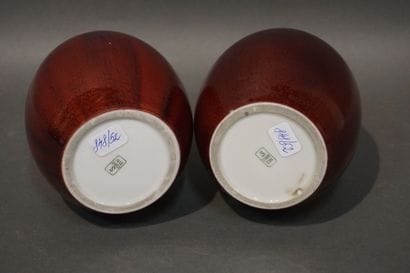 Sèvres
Paire de vases en porcelaine de Sèvres,...
