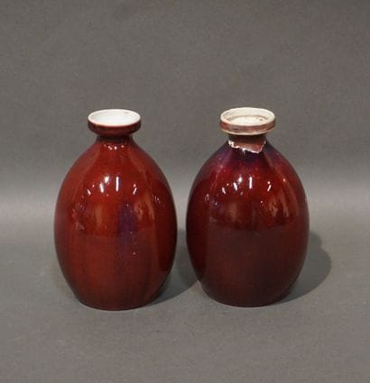 Sèvres
Paire de vases en porcelaine de Sèvres,...