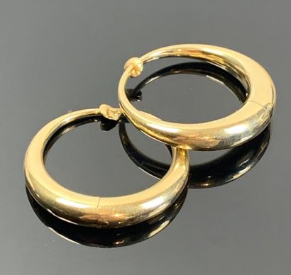 Paire de boucles d'oreilles circulaires en...