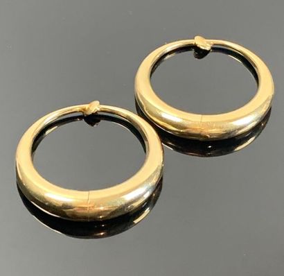 Paire de boucles d'oreilles circulaires en...