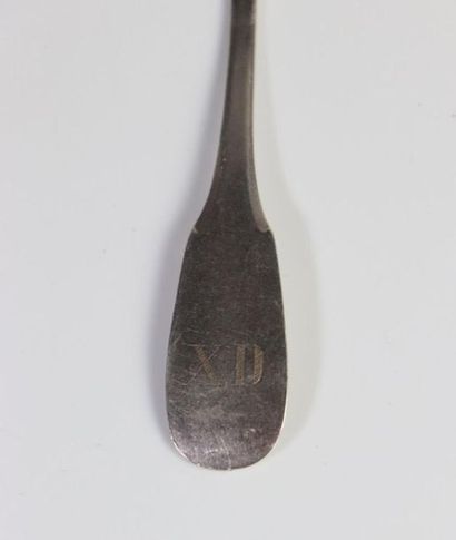 Ensemble en argent du XVIIIème siècle comprenant...