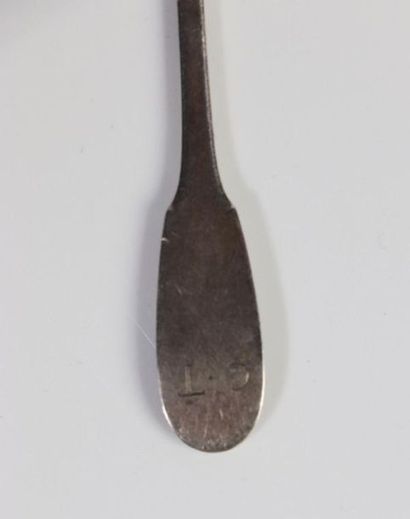 Ensemble en argent du XVIIIème siècle comprenant...