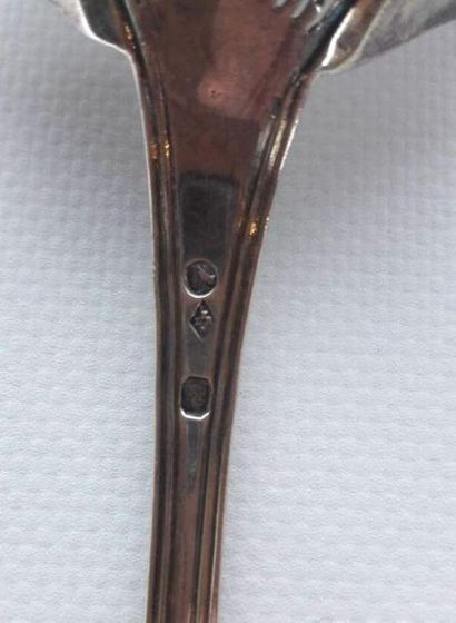 Cuillère à saupoudrer en argent à décor de...