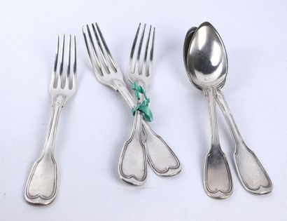 Ensemble d'une suite de trois fourchettes...