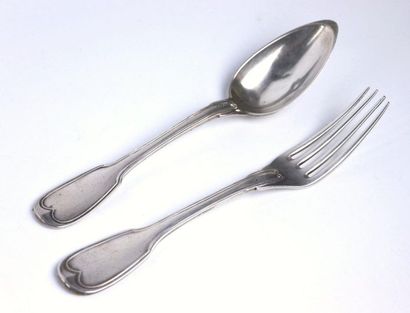 Ensemble d'une suite de trois fourchettes...