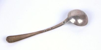 Pelle à moutarde en argent anciennement vermeillé,...