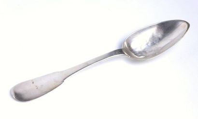 Suite de quatre cuillères en argent, modèle...