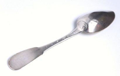 Suite de quatre cuillères en argent, modèle...