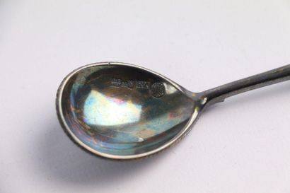 Cuillère en argent émaillé russe.

Poids...