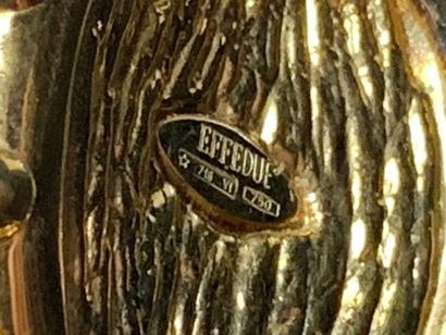EFFEDUE, Italie. 

Pendentif et paire de...