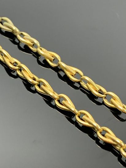 Chaine de montre en or jaune, à maillons...