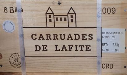 6 bottles CARRUADES DE LAFITE 2nd wine CHÂTEAU...