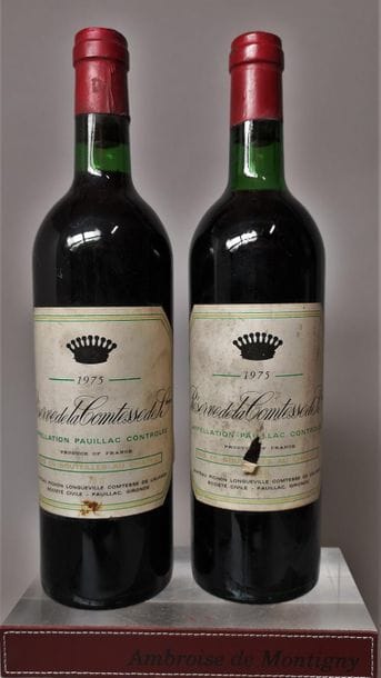 2 bottles LA RÉSERVE DE LA COMTESSE 2nd Wine...