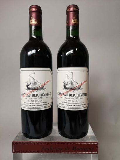 2 bottles CHÂTEAU BEYCHEVELLE - 4é Gcc St....