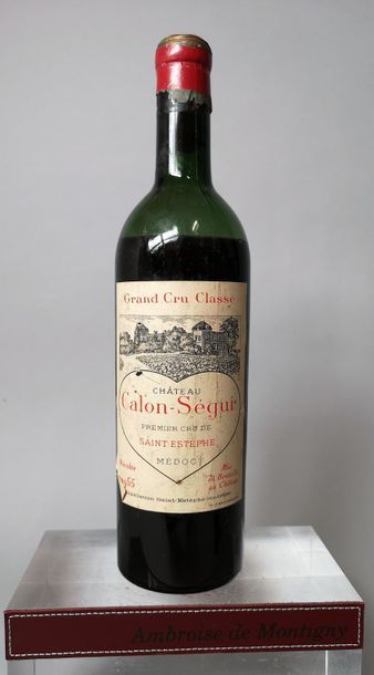 1 bottle CHÂTEAU CALON-SÉGUR - 3é Gcc St....