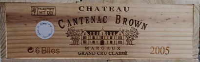 6 bottles CHÂTEAU CANTENAC BROWN - 2é Gcc...
