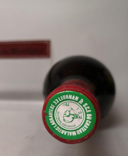 1 bottle CHÂTEAU MALARTIC LAGRAVIERE - Cc...